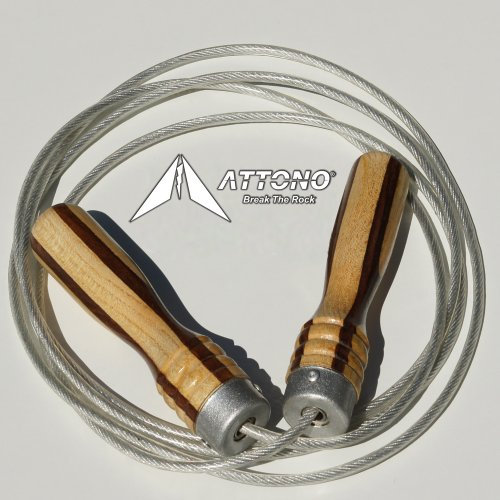 ATTONO Profi Springseil Stahl Fitness Boxen Sprungseil für echte Männer