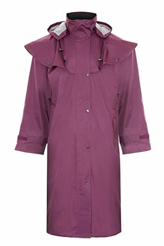 Champion Country Estate Womens Rain Sandringham Riding Coat - Plum - 12