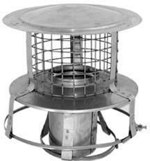 ChimFit 5 Stainless Steel Pot Hanging Cowl With Bird Guard For Flexible Flue...