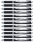 Pentel BLP77-AX EnerGel Xm Dokument mit Druckmechanik Wasserfeste, 12 Stück, schwarz