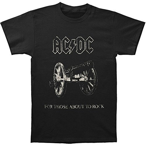 ACDC About to Rock Mens Black: Medium