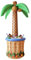 Amakando Aufblasbarer Flaschenkühler Palme Kunstpalme Dekopalme Getränkekühler Sommerdeko Getränkehalter Strandparty Zubehör Beachparty Accessoire Hawaii Party Dekoration
