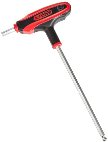 KS Tools 151.8135 Clé male 6 pans sphérique 6 mm à poignée en T