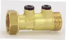 Clapet Anti-Pollution avec Purge M/F/EP 20X27(3/4) - M 20X27(3/4)/Modèle Court 78 mm