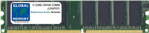 GLOBAL MEMORY 512 MB DRAM DIMM Memoria RAM per Juniper J2320 Router (j-mem-512 m-s, j2300-mem-512 m, j2300-mem-512 m-s)
