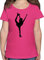 T-Shirt Mädchen - Kinder Sport Kleidung - Eiskunstläuferin Einzellaufen - 128 (7/8 Jahre) - Fuchsia - Sport-Shirt 25. Geburtstag Eiskunstlauf Shirt Sportshirt eiskunstlaufen Kurzarm Outfit
