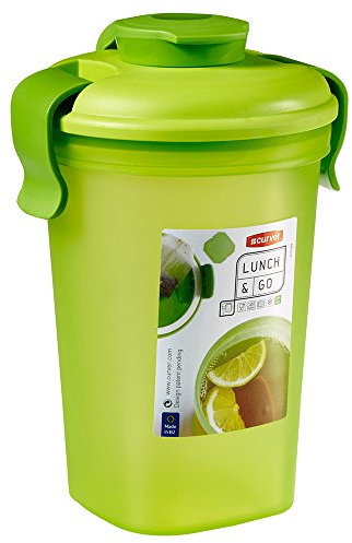Curver Flasche Lunch & Go Größe L, Kunststoff, grün transluzent/hellgrün, 10.7 x 12 x 17 cm