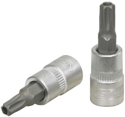 KS Tools 911.1466 Douille tournevis Torx 27 percé 1/4'' CHROMEmat