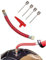 PUMP ADAPTOR KIT 7 PIECE SET FOR FOOTBALLS AIRBEDS BICYCLE TYRES