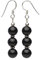 Ohrringe Ohrhänger aus Onyx schwarz & 925 Silber Ohrhaken Ohrschmuck für Damen