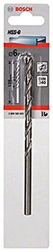 Bosch 2 608 595 685 - Brocas para metal HSS-G, DIN 340 (6 x 91 x 139 mm)