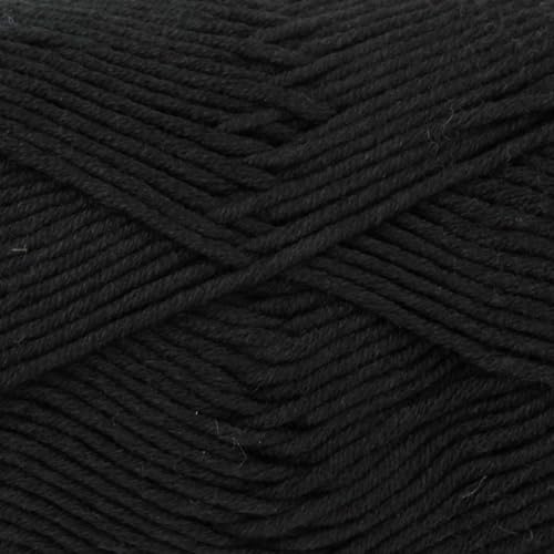 King Cole 30534 Bamboo Cotton Black Yarn - 230M, 100g Double Knit
