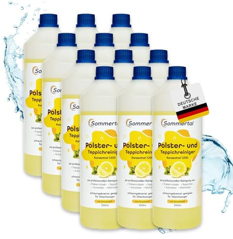 Tapis-shampoing 12 x (1 flacon) pour tous les mélanges aspirateur très efficace ! 1:20 0, testée compatible kÄRCHER et nettoyeur et eXTRA 2000