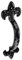 Antq Pull Handle BLK 125MM S3309