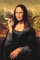 Poster Mona Lisa - Rauchen - Größe 61 x 91,5 cm - Maxiposter