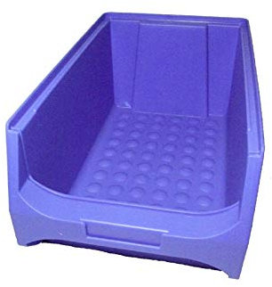 15 Stück blaue Stapelboxen 350x200x150 mm Gr. 4 Sichtlagebox Made in Germany