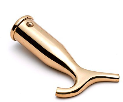 merriway Bulk Hardware BH01947 Brass Door Stake Hook