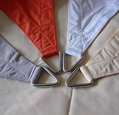 Dekowelten Luxus Terrassen Sonnensegel dreieck der ExtraKlasse 4,50m wasserdicht Terracotta Regenschutz