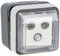 Berker Antennen-Steckdose LGR 12033535 Einzeldose 3-Loch W.1 Antennensteckdose 4011334404590
