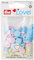 Prym 393030 Herzform Color snaps Prym Love Druckknopf Color KST 12,4mm Pink/Grün/Hellblau