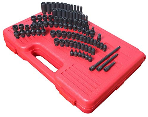 Sunex Tools 1874 1/4 Drive Master Fractional and Metric Impact Sockets Set