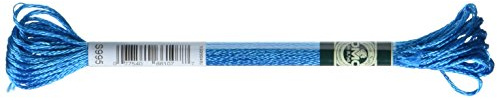 DMC 1008F-S995 Shiny Radiant Satin Floss, Aurora Blue, 8.7-Yard