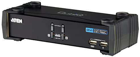ATEN CS1762A-AT-G KVM 2X Port USB/DVI Switch, schwarz