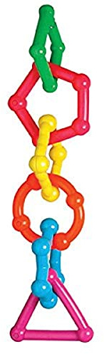 Rosewood Vinyl Parrot Toy Geometric Solid Chain, clear