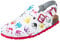 CLINIC DRESS Clog - Clogs Damen mit lustigem Hände-Motiv. Schuhe für Krankenschwestern und Pflegekräfte weiß/bunt, Hände 40