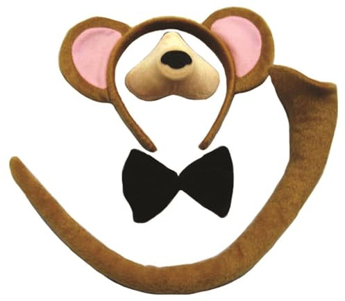 Bristol Novelty DS147 Monkey Costume Accessory Kit, One Size