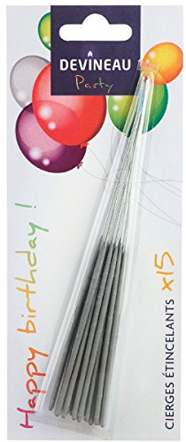 Bougie anniversaire étincelante Devineau - Vendu par 15