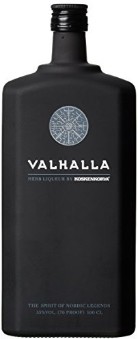 Valhalla Kräuterlikör mit Zitrusfrüchten Geschmack 100 cl, verschiedenen Kräutern, Gewürzen und Süßholzwurzel 1L (35% Vol.)