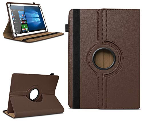 NAUC Robuste Universal Hülle 10 10.1 10.2 10.3 10.4 10.5 10.6 10.8 11 Zoll Tablet Schutzhülle Kunstleder Tasche Standfunktion extra 360° Drehbar
