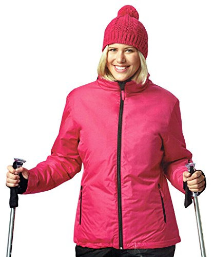 DS Damen Skijacke Snowboardjacke Jacke winddicht und wasserabweisend Ski Bionic Finish Eco Oeko Tex Rosa (S (36/38))