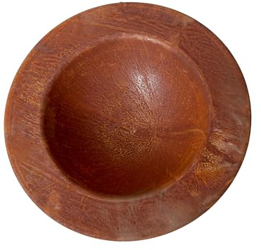 Saremo Runde Rostschale - Mittel - Durchmesser 40cm - Indoor & Outdoor - Gartendekoration
