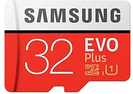 Samsung Evo Plus Carte mémoire microSDHC UHS-I U1 95 Mo/s Full HD avec Adaptateur (MB-MC32GA) 32 Go