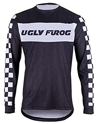UGLY FROG Herren Jersey Motocross Mountain Bike Downhill Sports Wear Atmungsaktiv Shirt Sommer&Frühling Style