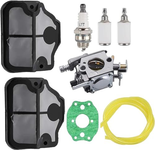 Hippotech Carburateur pour Tronçonneuse Husqvarna 36 41 136 137 137e 141 142 142e Walbro WT-834 WT-657 WT-529 WT-289 WT-285 WT-239 WT-202 Zama C1Q-W29E Remplace 530071987 530019172