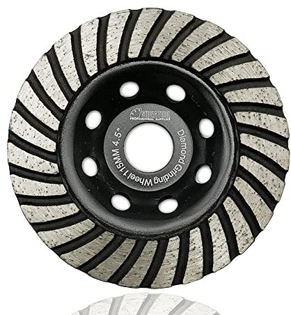 SHDIATOOL Mola a Tazza Diamantata 115mm Turbo Fila per Calcestruzzo Piastrella Pietra Muratura