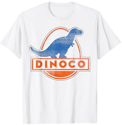 Disney Pixar Cars Dinoco Vintage Logo Text T-Shirt