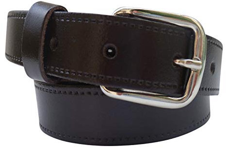 Streeze 24mm Ledergürtel für Jungen. Brauner Kinderledergürtel Schulgürtel (51cm - 55cm Taille, Braun)