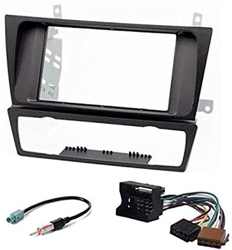 sound-way - Kit de Montaje Marco para Radio Adaptador 2 DIN Compatible con BMW Serie 3 (E90/91/E92/E93) 2004-2012 Clima automatico - KA11-125