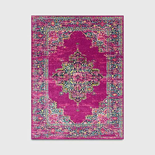 Retro Persian Ethnic Carpet and Rug For Living Room Sofa Table Non-Slip Floor Mats Bedroom Bedside Decor Parlor Kitchen Door Mat,1,80x160cm