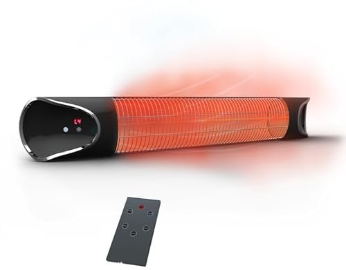 Mediashop LIVINGTON Instant Heater – Riscaldamento a infrarossi per un rapido calore senza perdita di energia, riscaldatore con timer e telecomando, anche come riscaldatore da terrazza per esterni,