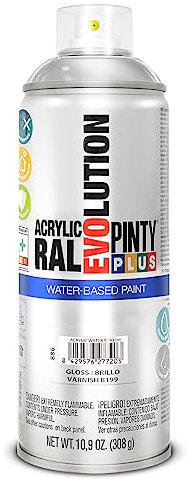 PINTYPLUS Pintura en Spray Evolution Water Based 520cc Gloss Varnish