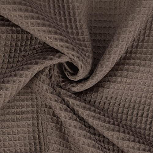 Waffelpique Stoff Lisa, STANDARD 100 by OEKO-TEX, braun (Länge am Stück: ab 50cm / Breite: 150cm)