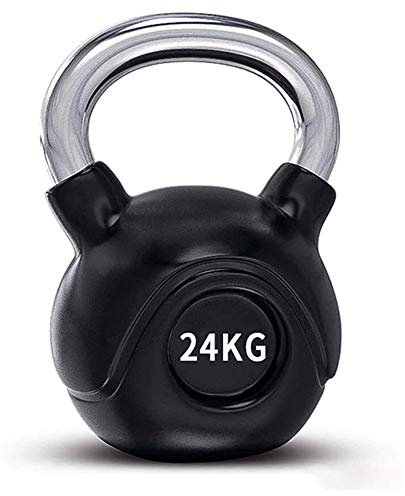 SHUKUILIUDT Kettlebell Vollguss-Eisen-Kettlebell-Plattierungsgriff Ergonomisches Design Niedriger Geräusch-Sportausrüstung for Home Yoga-Übung Fitness-Kernkraftwerk Training Schwarz (Size : 14kg)