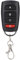 Dpofirs Door Opener Remote, KB-1304A Universal Remote Control 433MHz Programmable Learning 4‑Channel Replacement Key Fob Copying Common Fixed and Learning Code Remote Controls