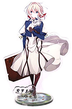 Violet Evergarden - Statuetta in acrilico con supporto in plastica acrilica, decorazione per adulti