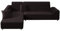 ShowyLive Sofa Überzug Couch Überzug 2er Set für Ecksofa L-Form Sofabezug 3 Sitzer+3 Sitzer, mit 2 Stück Kissenbezug, Schwarz